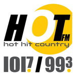 101.7/99.3/105.1 Hot FM - KTTY Logo