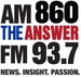 AM 860 The Answer - WGUL Logo