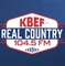 Real Country 104.5 - KBEF Logo