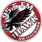 95.5 The Hawk - WAWK Logo