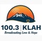 100.3 KLAH - KLAH-LP Logo