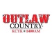 Outlaw Country 1400 AM - KCYK Logo