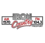 Iron Country 1570AM/104.3FM - WFRL Logo