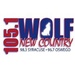 105.1 The Wolf - W268AE Logo