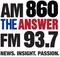 AM 860 The Answer - WGUL Logo