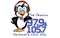 97.9 & 105.7 The Penguin - WSNO-FM Logo