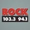 Rock 103.3 & 94.1 - WHEL-HD2 Logo