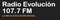 Radio Evolución 107.7 FM Logo