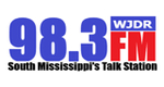 South Mississippi's Talk Station 98.3 - WJDR Logo