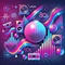 HearMe.fm - 80s Dance Logo
