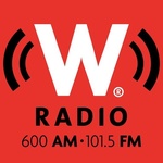 W Radio 101.5 FM y 600 AM - XEBB Logo