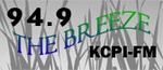 94.9 The Breeze - KCPI Logo