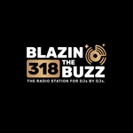 BLAZIN 318 THE BUZZ - KQBE-DB Logo