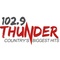 102.9 Thunder - KBIK Logo