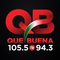 Que Buena 105.5/94.3 - KBUA Logo