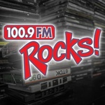 100.9 FM Rocks - WBZG Logo
