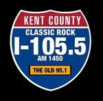 Classic Rock I-105.5 and 1450 AM - WWRI Logo
