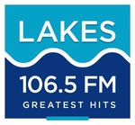 106.5 Lakes FM - KFMC Logo