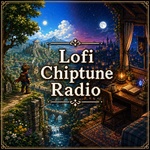 Retro Lofi Chiptune Radio Logo