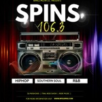 Spins 106.3 Logo