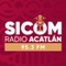 SICOM Acatlán FM - XHAOP Logo