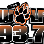 93.7 The Wolf - KKUT Logo