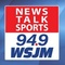 News Talk 94.9 - WSJM-FM Logo