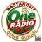 90.5 FM One Radio Logo