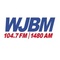 WJBM 1480-AM & 104.7FM - WJBM Logo