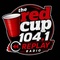104.1 Replay Radio The Red cup Logo