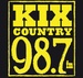 KIX Country 98.7 FM - WAKX Logo