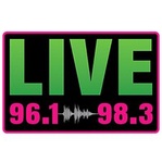 Live 96.1 & 98.3 - WCXT Logo