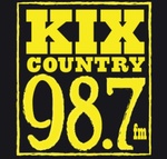 KIX Country 98.7 FM - WAKX Logo