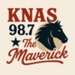 98.7 The Maverick  - KNAS Logo