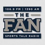 106.9 FM / 1390 AM The FAN - KLGN Logo