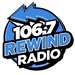 106.7 Rewind Radio - CFDV-FM Logo