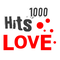 1000 HITS Love Logo