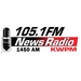 News Radio 1450 AM/105.1 FM - KWPM Logo