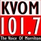 KVOM 101.7 - KVOM-FM Logo