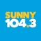 Sunny 104.3 - KZNY Logo