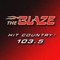 103.5 The Blaze - KHSL-FM Logo