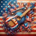 Radio Guitar One - The Americana Guitar Place Logo