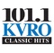 Classic Hits 101.1 - KVRO Logo