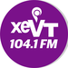 XEVT 104.1 FM - XHVT Logo