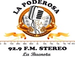 Radio La Poderosa 92.9 FM Logo