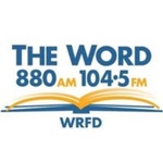 The Word 880 AM 104.5 FM - WRFD Logo